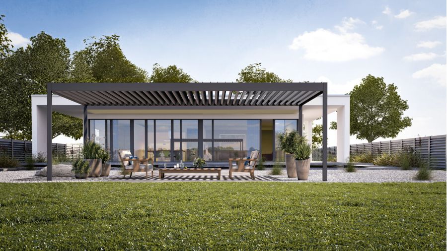 Pergola Echo von Stahl-und Metallbau Dasbach GmbH.