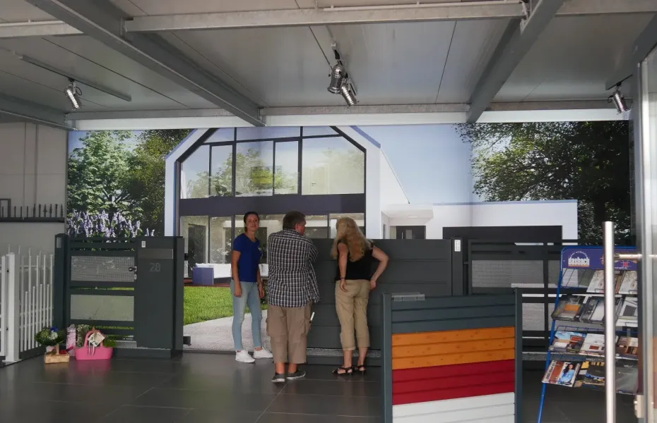 Ausstellungsraum der Stahl-und Metallbau Dasbach GmbH.
